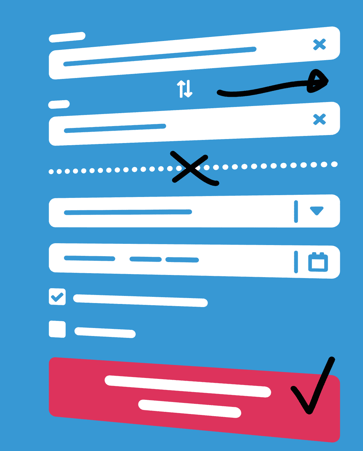 Form UX with arrows