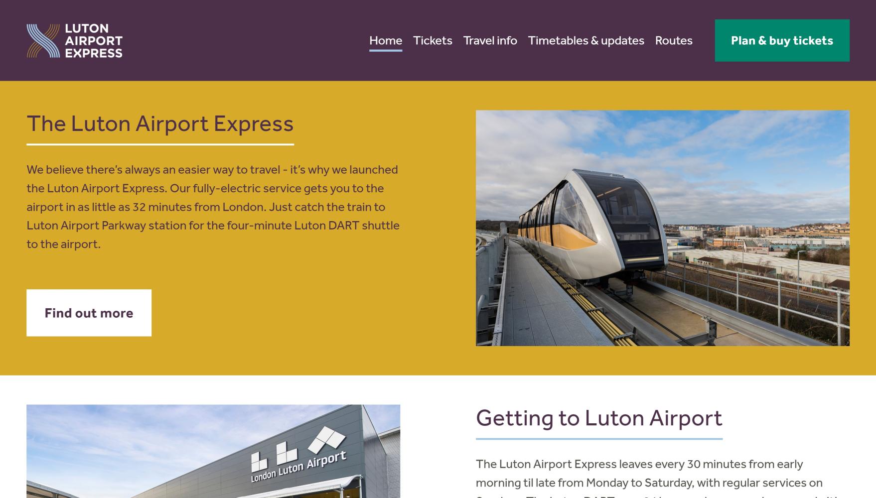 Luton Airport Express - Homepage 2