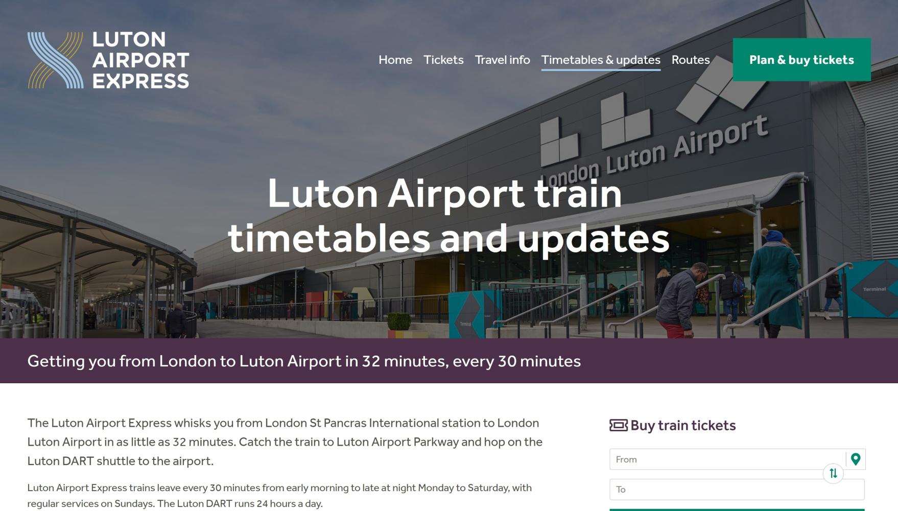 Luton Airport Express - Inner page
