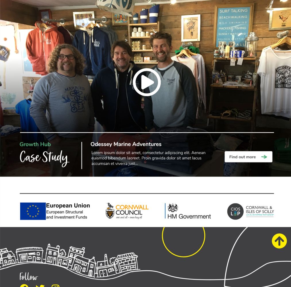Case study and footer