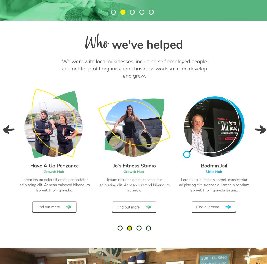 who we've helped section